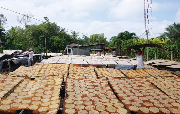 làng nghề  Bánh phồng Phú Mỹ