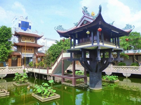 kiến trúc độc đáo nổi tiếng của chùa một cột