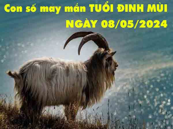 Dự đoán con số may mắn tuổi Đinh Mùi ngày 8/5/2024