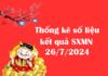 Thống kê số liệu kết quả SXMN 26/7/2024