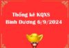 Thống kê KQXS Bình Dương 6/9/2024