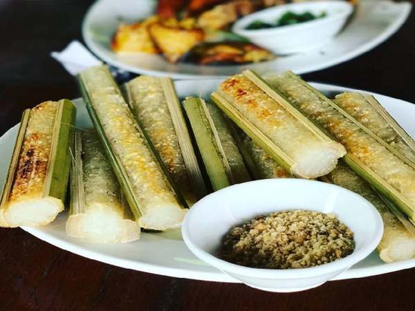Ăn cơm lam khi du lịch Ba Vì