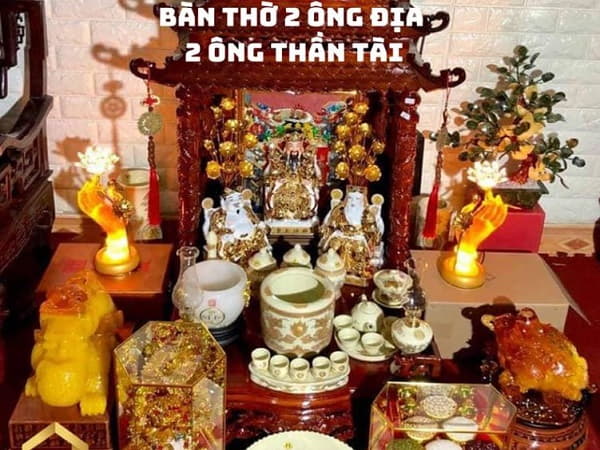 Trường hợp nào 1 nhà có thể có 2 bàn thờ Thần Tài?