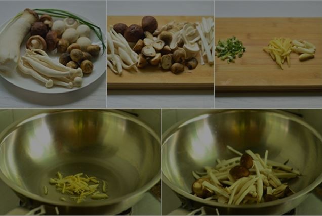 Nguyên liệu nấu canh nấm thập cẩm